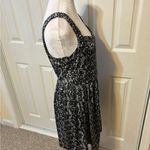 Bebop Summer Sun Dress by Size Large Black White Gray Flower Print Photo 6