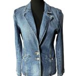 St. John  Sport Denim Jean Jacket Front Pockets Sz Small Photo 3