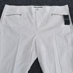 Ralph Lauren Lauren White Dress Pants Zip Pockets Plus Size 22W New NWT Business Photo 2