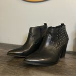 ALDO WOMENS  CASUAL BLACK Western STUDDED BOOTIES SIZE 8 Photo 1