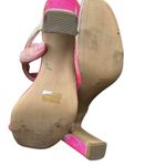 Steven by Steve Madden Pink Iridescent Strappy Block Heel Sandals Square Toe 9 Photo 5