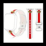 Fashion Sport Silicone Smart Watch Band with Bee Charm for Apple Watch White Photo 1