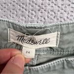Madewell ⭐️  Light Sage Green Cotton Blend Cargo Shorts Size 24 EUC Photo 1