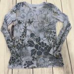 Roper Western Floral Paisley Long Sleeve Top Women's Size Medium Photo 0