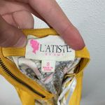 L’Atiste by Amy Floral Velvet Skirt Size Small Yellow Photo 2