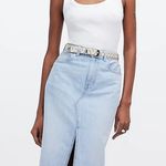 Industry Republic Clothing Denim Midi Skirt Blue Size 4 Photo 1