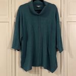 J. Jill Pure Jill teal shark bite cowl neck tunic sweater xs Blue Photo 9