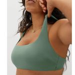 Everlane  The Square Neck Bikini Top in Green L NWT Photo 1