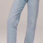 Abercrombie & Fitch Curve Love Crossover Dad High Rise Straight Leg Jeans Photo 0