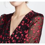Saloni AlyaRed & Black Hearts Mini Dress US 4 NEW Photo 6