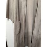 World Market Duster Women’s One Size Cardigan‎ Coat Zip Wide Sleeve Gray Taupe Size L Photo 2