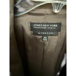 Jones New York Women’s Brown Stretch Blazer 18W- Classic 1-Button Suit Jacket Photo 2