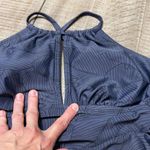Kona Sol  Women's Dark Blue Swim Suit Top keyhole  Size Large. EUC Photo 2