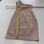 Eliza J ‎ Dress Womens Size 2 Pink Sparkle Glitter One Shoulder Draped Bow Detail Photo 10