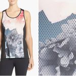 Ted Baker London Black Floral Monorose Racerback Tank Sz Large Athletic Gym Photo 1