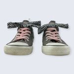 Converse CTAS Betty Bow Polka Dot Gray Pink Elastic Laces Canvas Sneaker 10 Photo 1
