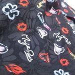 Maje  Lipstick Hearts Lips Novelty Prints Knot Midriff Romper Photo 8