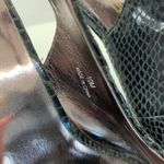 Moda Spana  4" Peep Toe Sling Back Alligator Print Heel Photo 2