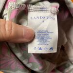 Lands' End Green and Pink Ruched Tankini Swimsuit Photo 2