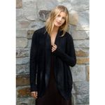 Barefoot Dreams  CozyChic Lite Circle Cardigan S Black Sweater Loungewear Casual Photo 1