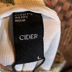 Cider NWT  Floral Print Corduroy Pants Size L Photo 4