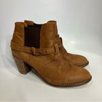 Steve Madden Spunkk brown leather heeled ankle boots neutral women’s size 10 Photo 1