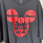 Disney Mickey & Minnie Love Black & Red T-Shirt - Size 3X - Women's Plus Size Photo 2