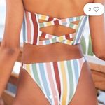 PacSun LA Hearts Striped Bandeau Bikini Top Photo 1