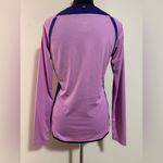 Nike EUC  Purple and Black Dri-Fit Long-sleeve Top size medium Photo 3