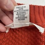 Max Studio  Plus 1X Cardigan Sweater Open Front Pumpkin Orange Waffle Knit Womens Photo 5