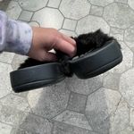 PINK - Victoria's Secret VS Pink fuzzy slides Photo 3