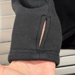 Athleta Cozy Karma Mock Neck Asym Pullover Sweatshirt Black Size S Thumbhole Photo 3