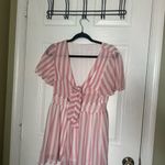 Pink Lily Pink and White Striped Mini Dress Photo 1