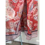 City Triangles  Navy/Red Paisley Chiffon Strapless Maxi Dress Size‎ XL Lined Photo 2