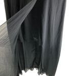 SheIn Curve Black Maxi Dress Short Sleeve V-Neck Flowy Sheer Overlay 1XL Photo 1