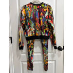 Adidas x Farm Rio Passaredo Print Loose Cropped Logo Sweatshirt & Legging Set Photo 5