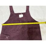 NWT E Win Chic Maroon Red‎ Corduroy Dress Side Split & Pocket Photo 2