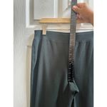 Eileen Fisher Green Viscose Blend Machine Washable Stretch Crepe Pant Medium USA Photo 10