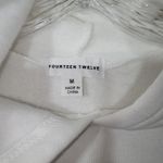 Puppy ''Feeling playful'' women's white hoodie medium Photo 4