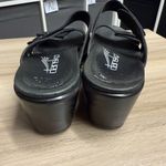 Dansko Jodi Metatarsal Black Leather Velcro Adjustable Sandals Mules Size 38 Photo 5