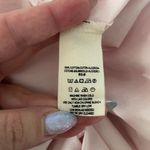 Free People  Women L Pale Pink Off The Shoulder Blouse 3/4 Tie Sleeve Balletcore Photo 8