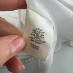 Eliza J Dress Womens 4 White Lace Plunge V Neck Flutter Sleeve Mini Bridal Photo 5