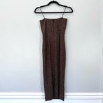 Dress the Population Claire Shimmer Strapless Midi Dress XS NWOT Photo 2