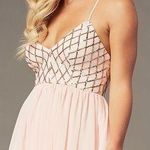Short Chiffon Sparkly Mini Dress Photo 0