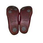 Ja Vie Burgundy & Black Jelly Flat Shoes Size 40 Photo 2