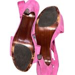 Diane Von Furstenberg DVF  Pink Suede Zia Platform Sandals Photo 8