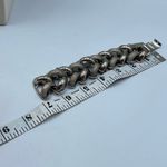 Vintage big link silver colored chain bracelet. Photo 3