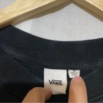 Vans Black Cropped Crewneck Sweatshirt Women’s M Photo 1