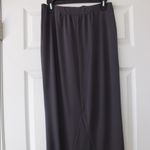 Vera Wang  | Gray Peplum Maxi Skirt Photo 1