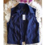 Sanctuary NWT Navy Tencel Moto Vest- Sz S Photo 0